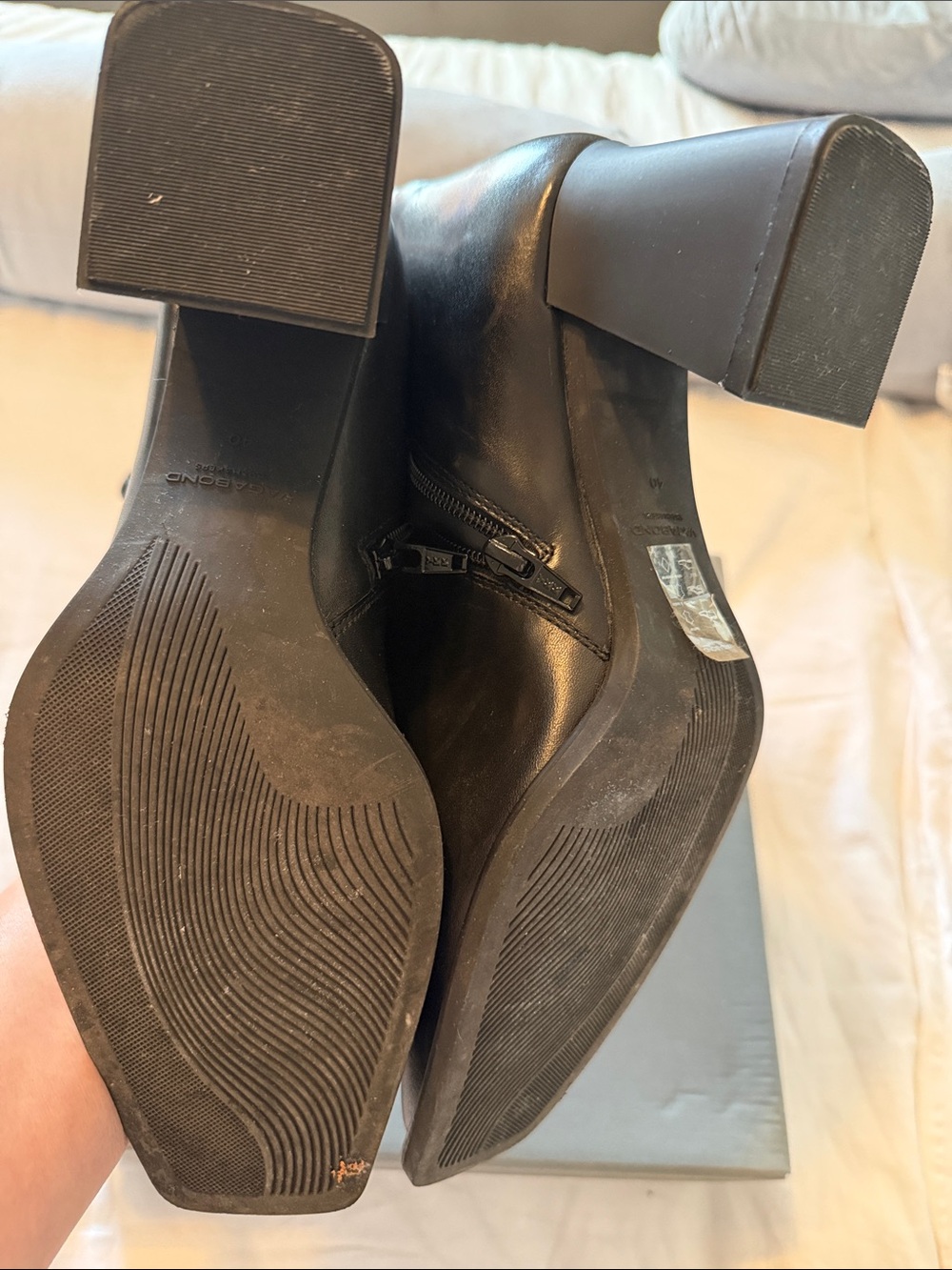 Vagabond Black Square-Toe Mid-Calf Boots - Picture 6 of 6